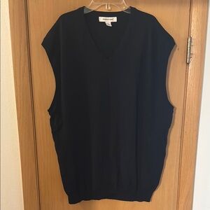 Pronto Uomo Merino Wool Classic Sweater Vest Black Size 2X